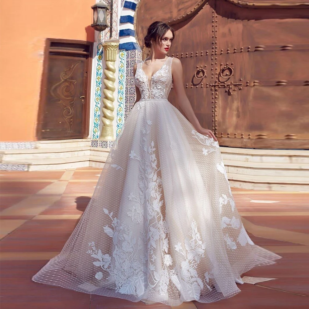 

Очаровательные свадебные платья без бретелек без рукавов цвета слоновой кости со шлейфом, свадебное платье Vestido De Novia, изысканное новое платье De Summer 2025