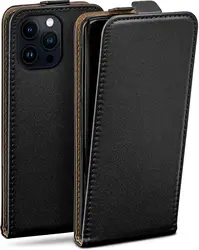 Classic Magnetic Premium Leather Vertical Flip Case Cover for iPhone 16 Pro Max 15 Plus 14 13 12 Clip Flap Design Phone Capa