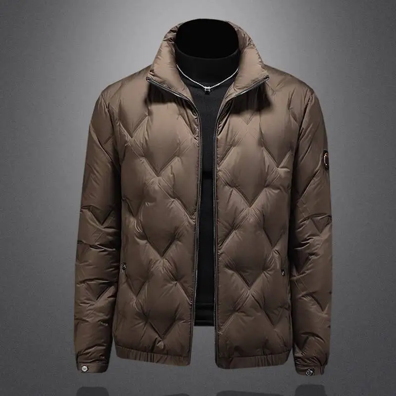 2025 Winter Clothes Thick Down Jacket Men's New Techwear Functional Trendy Warm Cold Proof Bread Padded Coats Kurtka Zimowa