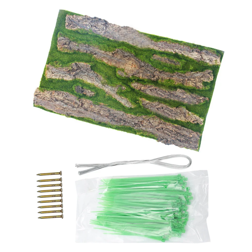 

Bark Decorative Decorative Bark Boards Simulated Background for Fish Tank Aquarium Reusable Decor Pet Supplies