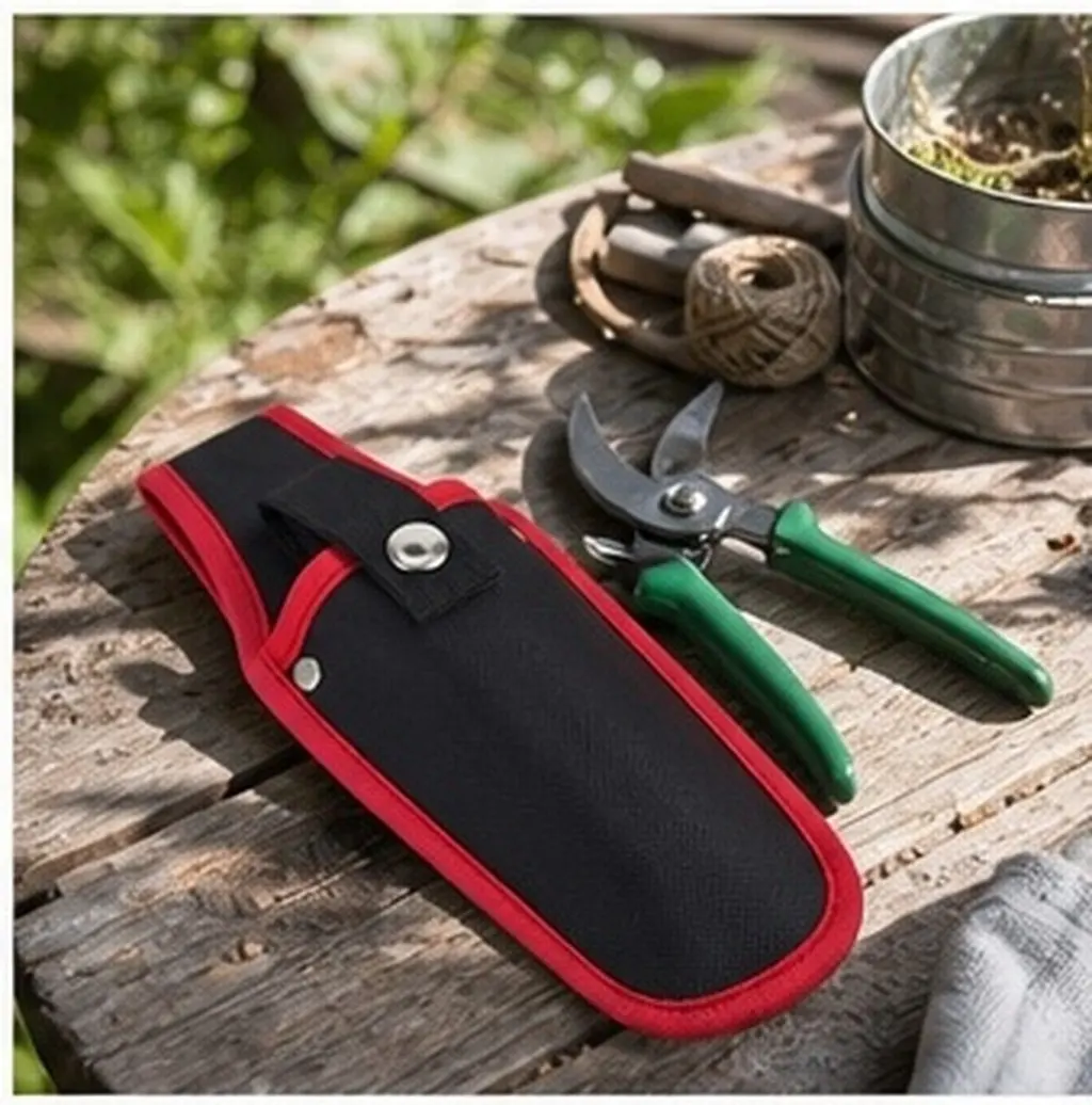 Heavy Duty Canvas Tool Bag Pruner Scissor Holder Belt Clip Compact for Electrician Garden Repair Tool Pouch Scissor Pouch