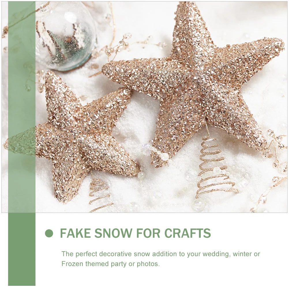 Christmas Tree Artificial Snowflake Decorations Fake Kit Pvc Fluff Xmas Party Supplies