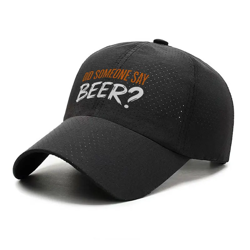 Did Someone Say Beer Quick Dry Baseball Cap Funny Graphic Sun Hat for Men and Women