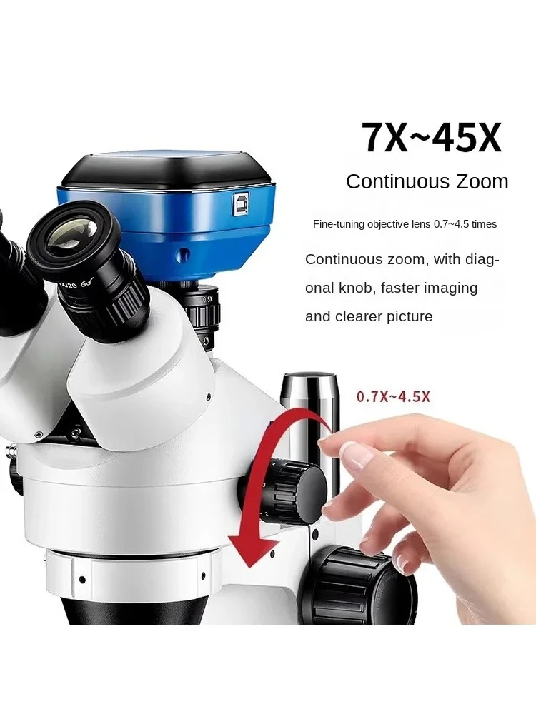 

Mobile Phone Maintenance Microscope Binocular Trinocular HD Detection 7-45 Continuous Zoom