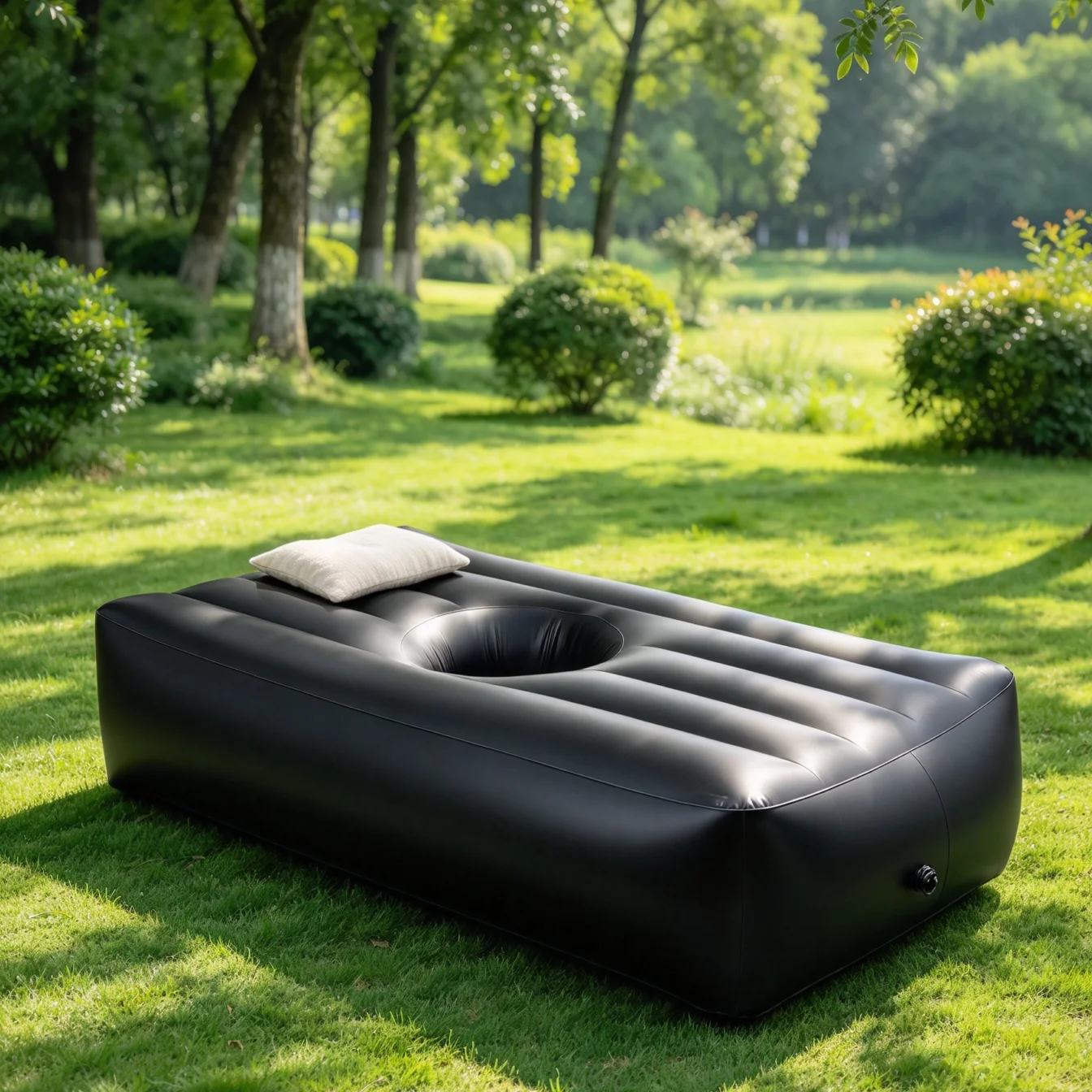 Inflatable BBL Bed Car SUV Air Bed PVC 0.35mm Thickness Rectangular Freestanding Inflatable Bed with Electric Air Pump
