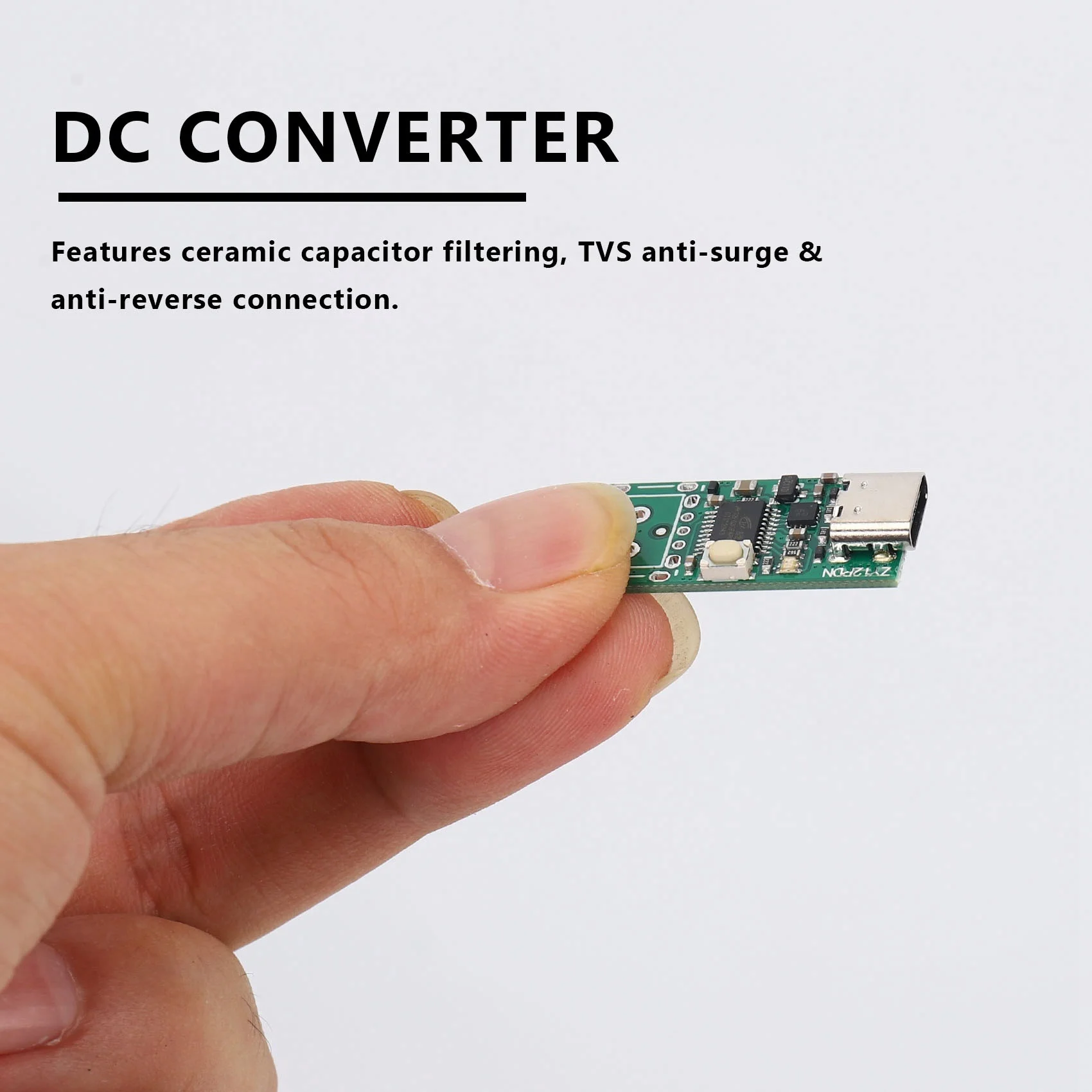 DT51 USB-C PD2.0/3.0 to DC Converter Power Supply Module Decoy Fast Charge Trigger Polling Detector Tester ZY12PDN, 3-20V 0-5A