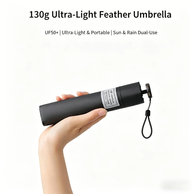 Ultraleichter Stift-Regenschirm, Vinyl Anti-UV, Tragbarer Sonnenschutz, Für Sonnige oder Regnerische Tage Geeigneter Sonnenschirm