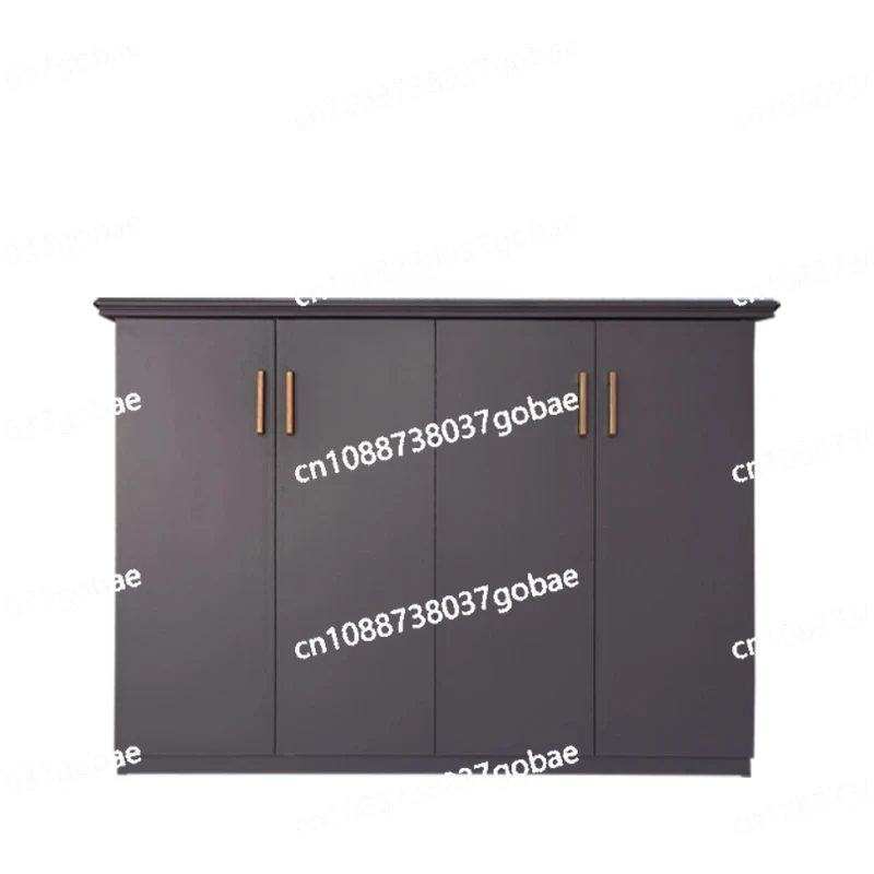 ZK garden courtyard entrance Chinese aluminum alloy shoe cabinet waterproof, sun-proof and moisture-proof outdoor storage locker