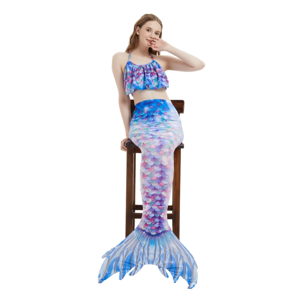 Traje de baño de cola de sirena para mujer adulta, traje de baño de sirena, vestido de fiesta, Cosplay de verano