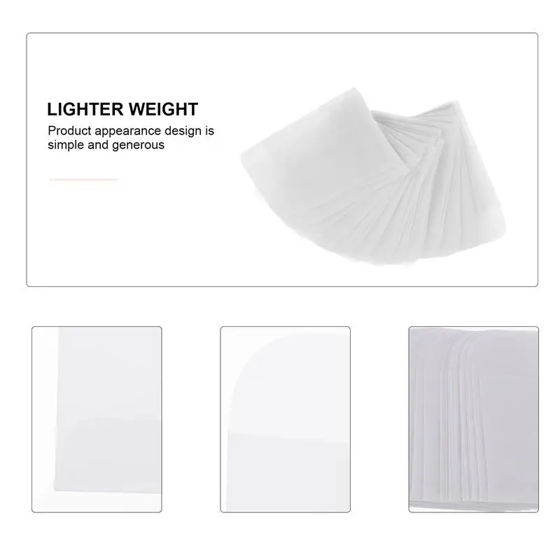 50 Pcs Transparent Small Bag Paper Envelopes Packaging Pouch Card Vegetable Parchment Ring Jewelry Litmus Gift Bags