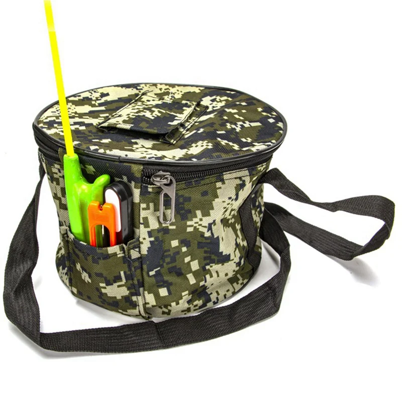 【Must-Haves】2X inverno pesca no gelo equipamento de pesca saco de pesca bandeira de pesca no gelo bandeja saco de armazenamento mesa de pesca capa protetora