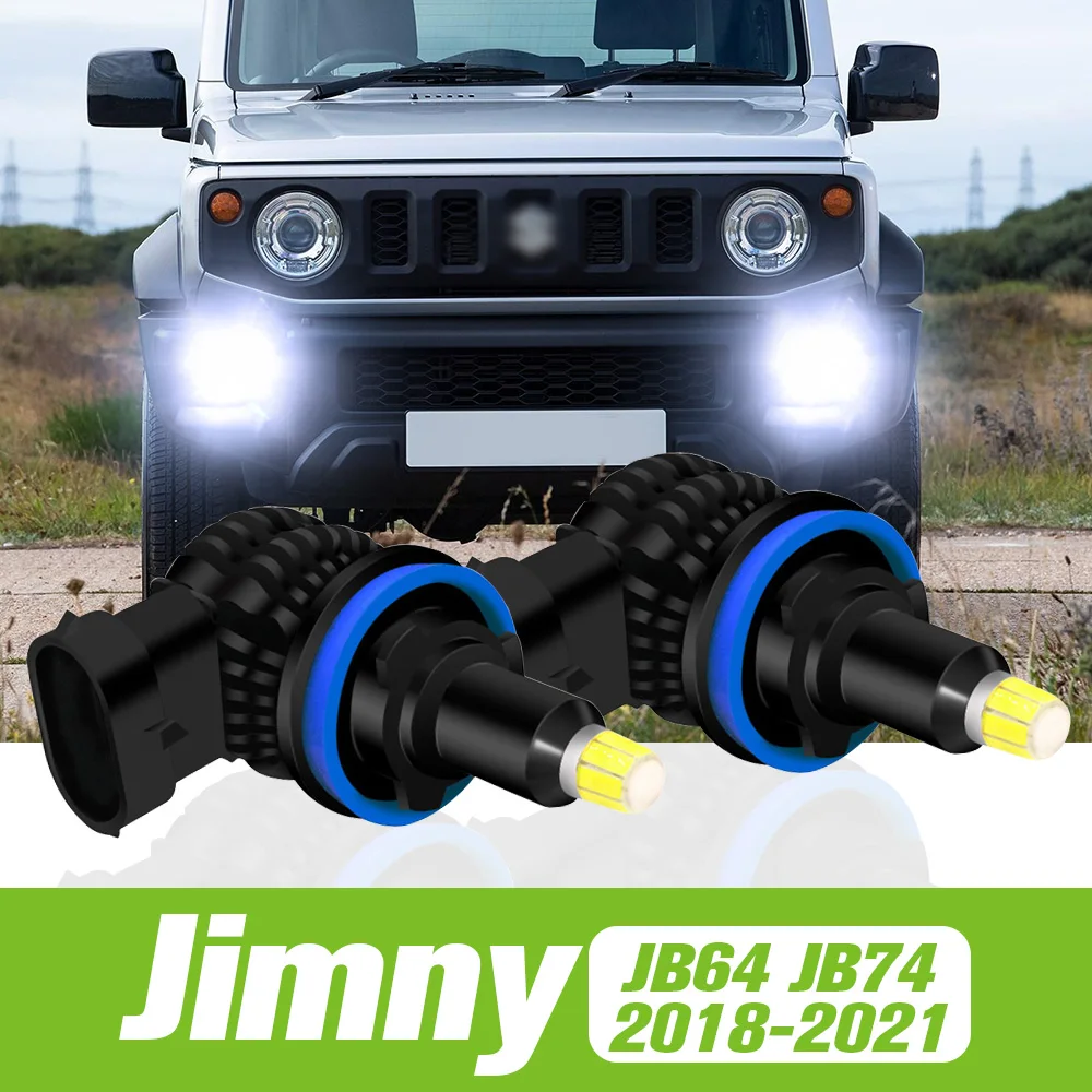 2pcs For Suzuki Jimny JB64 JB74 LED Fog Light 2018 2019 2020 2021 Accessories