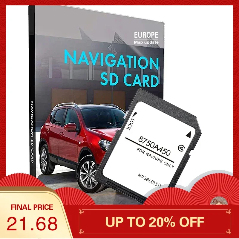 

for Mitsubishi Pajero L200 Outlander MMCS Media 16GB Navigation Sat Nav SD Card GPS Update Europe Map 8750A450