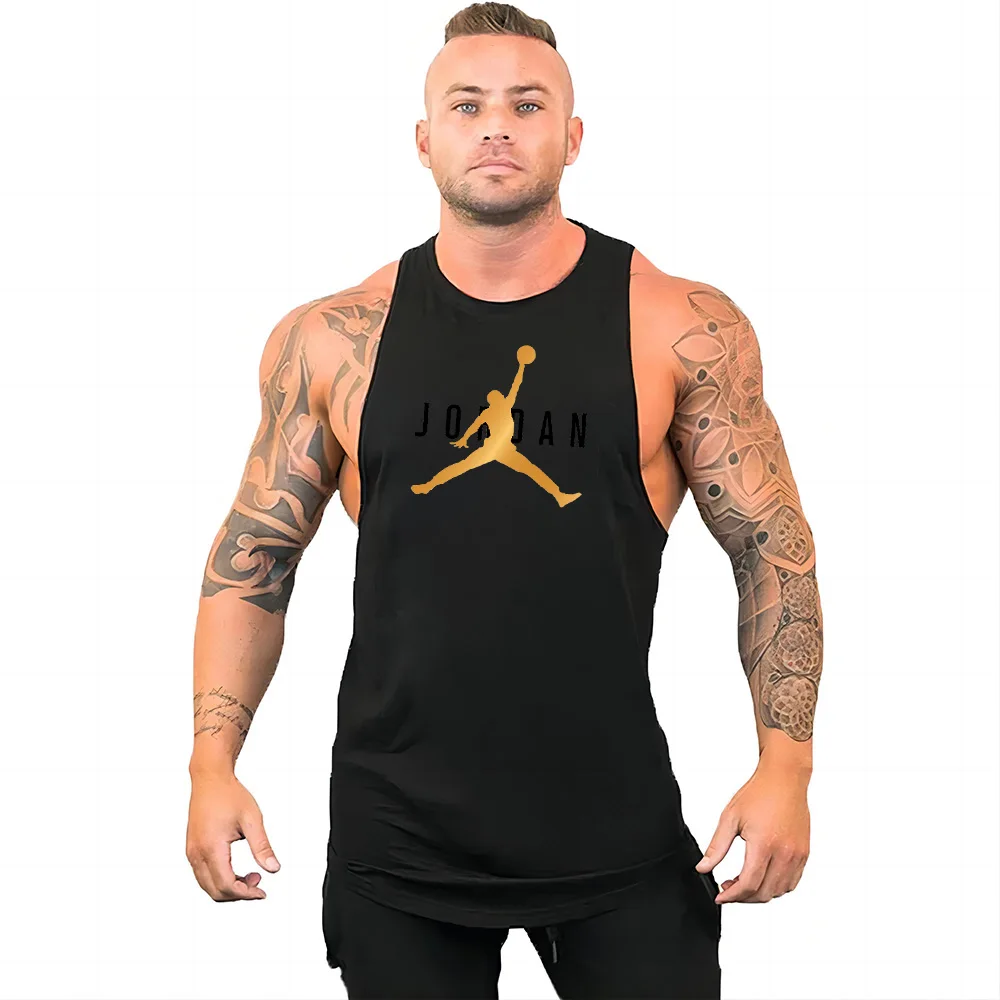 oversized men's tank tops sports casual clothing gym boxing training tops man breathable quick drying sleeveless shirt vest