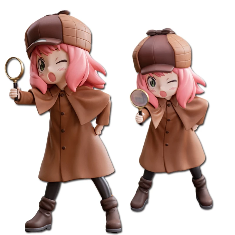 13cm SPY FAMILY Figurine Anya Forger Action Figures Detective Uniform PVC Anime Model Collection Ornamen Toys New Year Kids Gift