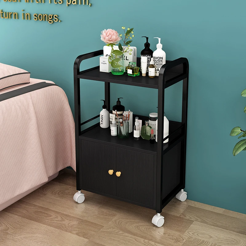 Spa Auxiliary Wooden Cart Furniture Dressing Table Cleaning Welding Trolley Aesthetic Laboratory Wheels Rollwagen Barber