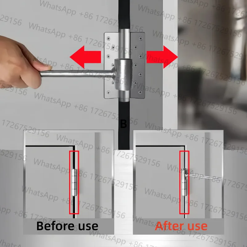 Flag Hinge Gap Fixing Wrench, Stainless Steel Double Head Tool for Door Adjustment, Fits Fireproof Door Hinges 8-25mm Barrel