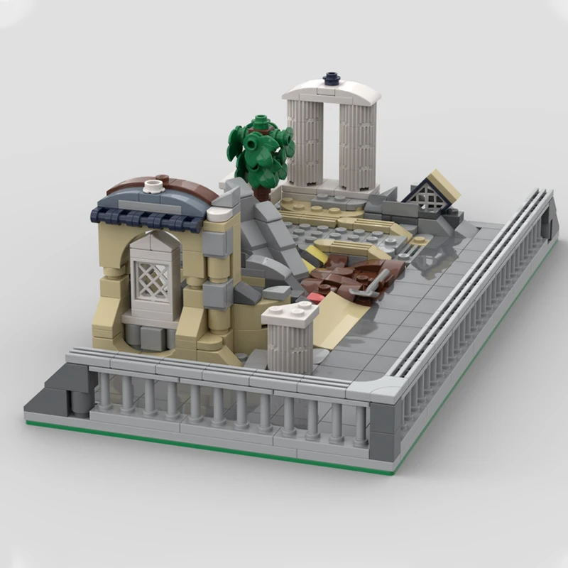 

399pcs MOC Modular Ancient Ruins Streetscape Model Building Blocks Construction Toy Christmas Gifts DIY Creative Idea Education