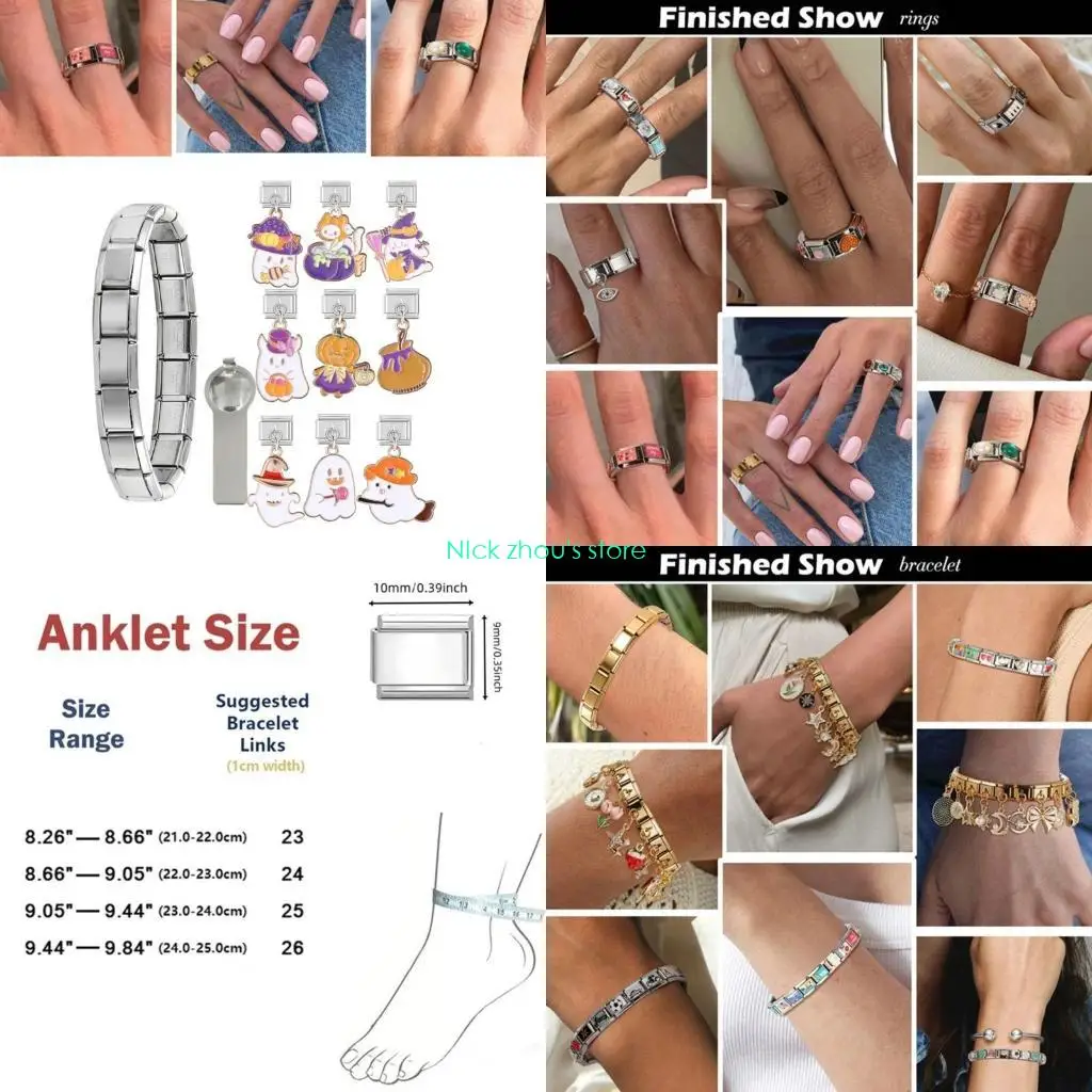 

E15E модульная фурнитура для ювелирных изделий, бусины, модуль браслета, часть для изготовления ювелирных изделий, подвесное из