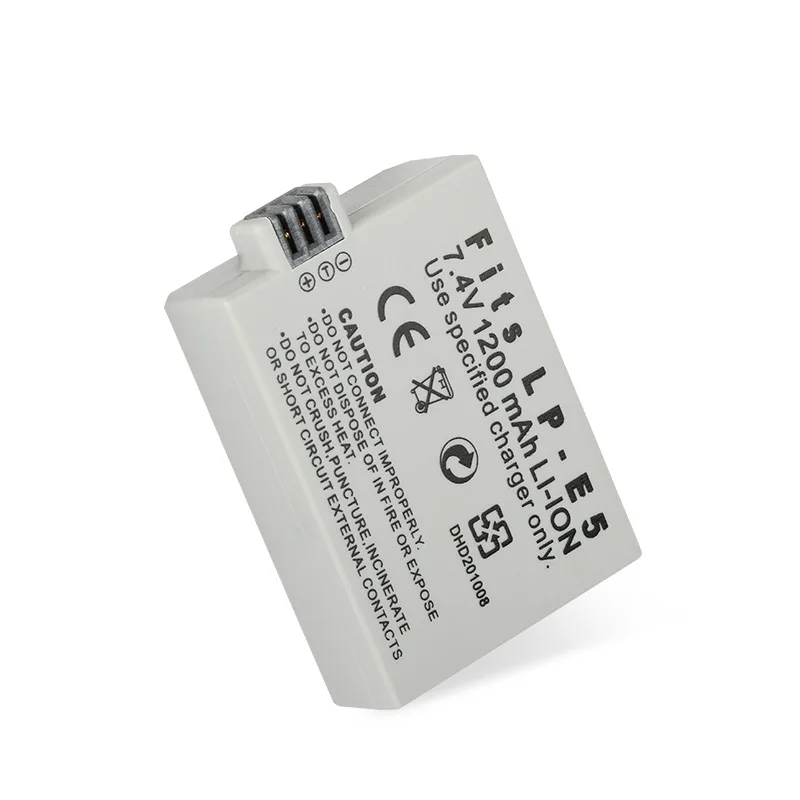 Lp-E5 7.4v 1200mah Lithium Battery Suitable For Canon Lp-E5 Eos 500d Eos 450d Eos Kiss X3/Eos Kiss FCamera Battery Full Decoding