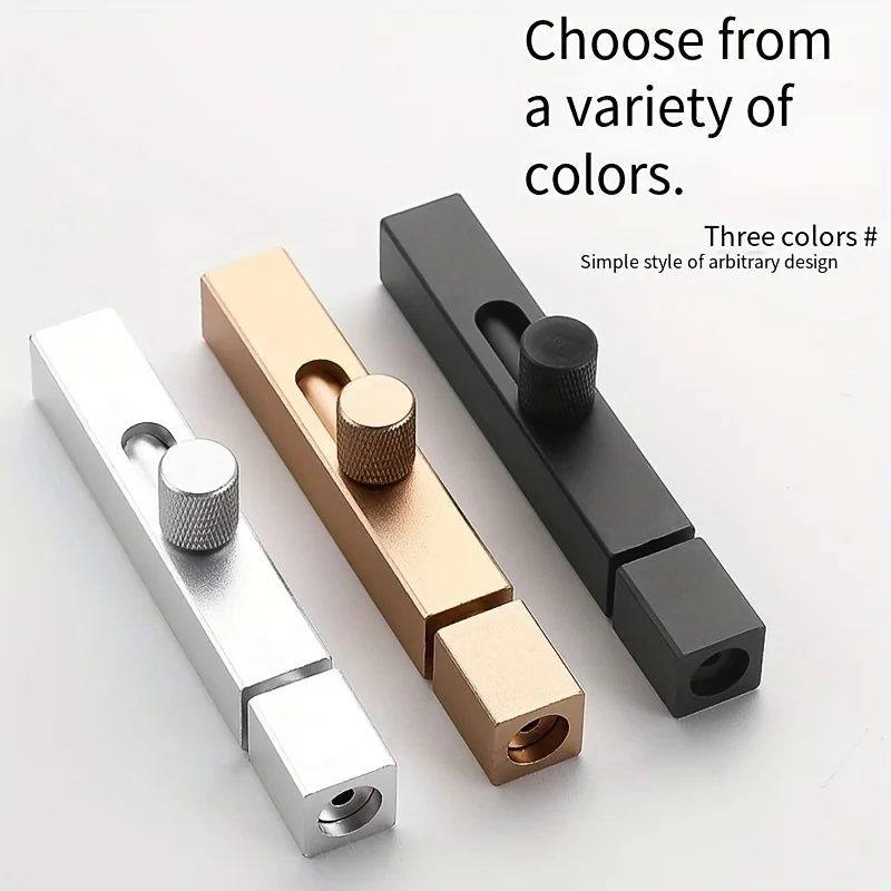 

Дверной замок из алюминиевого сплава, дверной замок без сверления, защелка для домашней фурнитуры, защитный дверной болт для ворот, башня, оконный замок, раздвижной замок