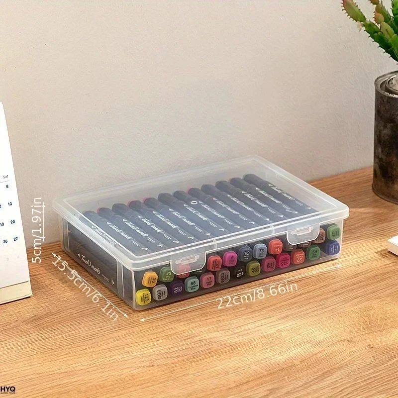 Estuche Transparente de Gran Capacidad para Lápices – Organizador de Marcadores y Lápices de Colores para Cuadernos de Dibujo, Pintura, Regreso a Clases