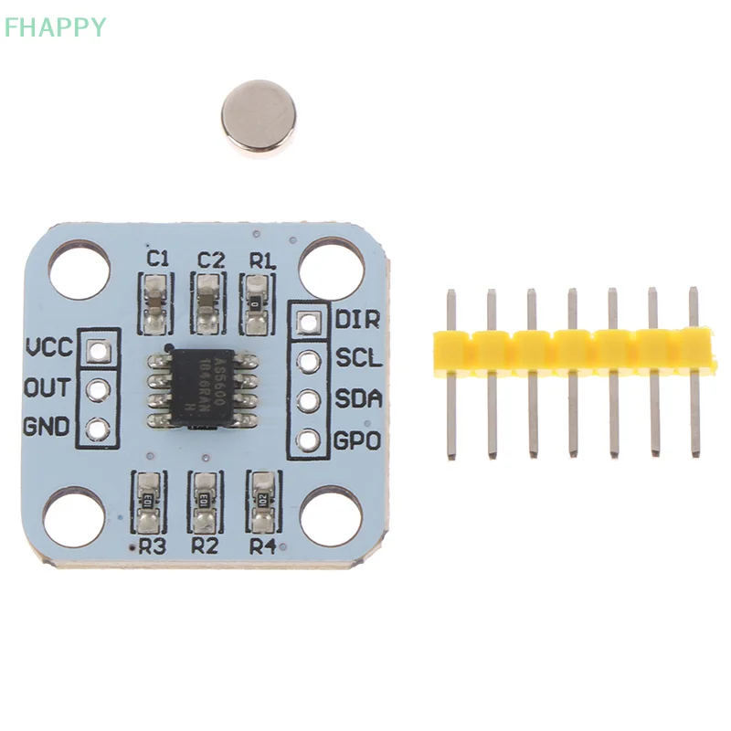 AS5600 Magnetic Encoder Magnetic Induction Angle Measurement Sensor Module 12Bit High Precision