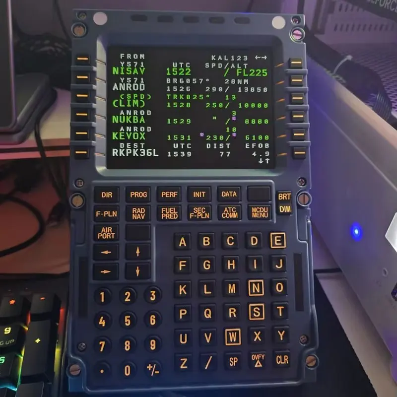 WINWING Flight Simulator MCDU Toliss Fenix Flight Control Display Civil Aviation Control Panel A320 For X-Plane MSFS
