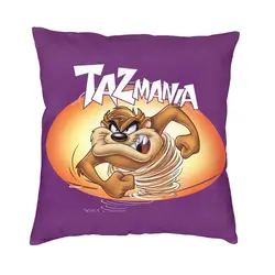 Tazz mania-装飾用クッションカバー,家庭用,漫画漫画,正方形,40x40cm