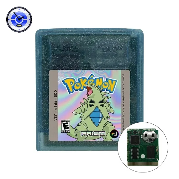 GBC Game Cartridge Pokemon Prism V0.95 Video Game Console Card Holographic  Label High Quality with RTC - AliExpress 26