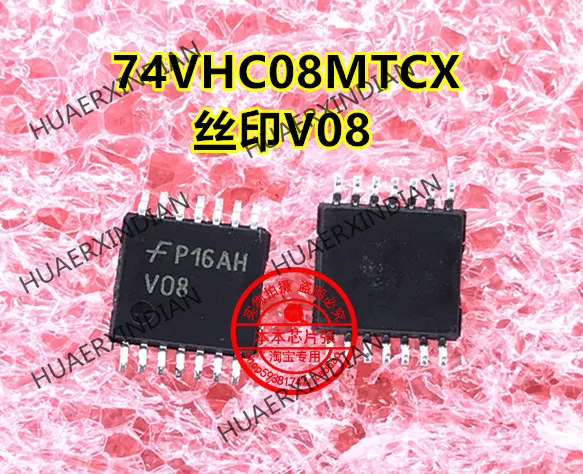 New Printing V08 74VHC08MTC 74VHC08MTCX TSSOP-14 In Stock