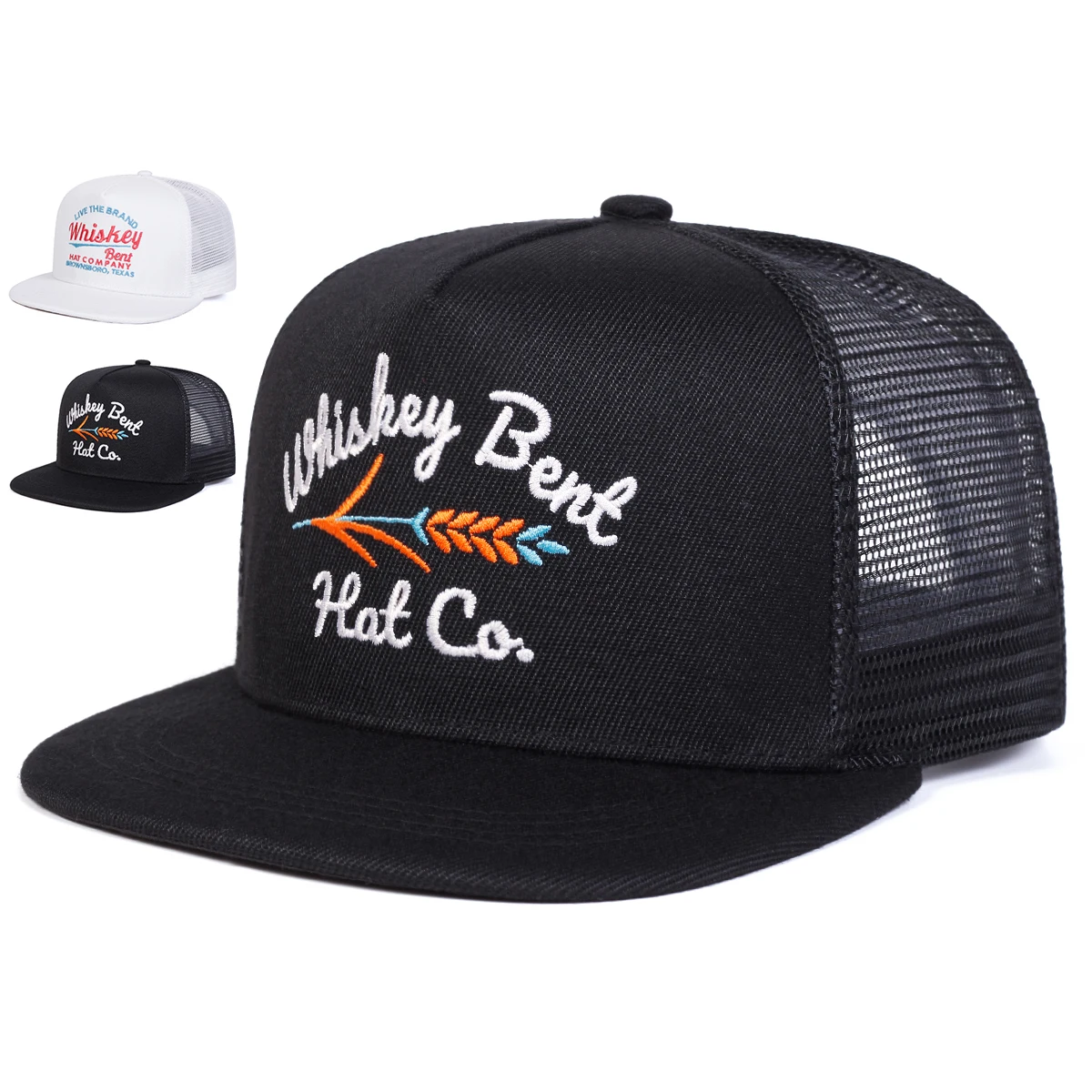 Unisex WHISKEY BENT Bordado de letras Hip-hop sombreros de red Primavera Verano al aire libre ajustable Casual gorras de béisbol gorra de protección solar