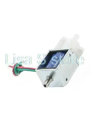 DC 6V 0.3A 1.8W 5" 2 cables conectar 3 agujeros válvula solenoide de agua de gas