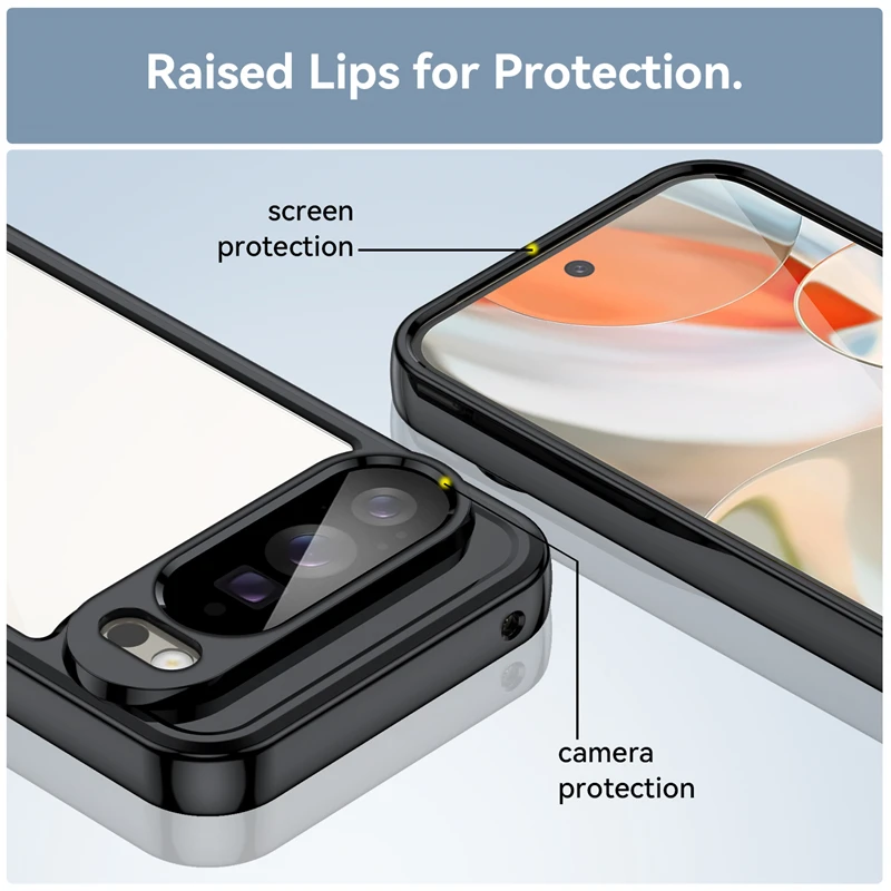 حافظة لهاتف جوجل بيكسل 10 برو XL حافظة فاخرة من السيليكون الشفاف حافظة حماية ممتصة للصدمات من البولي كربونات Pixel 10 Pro XL حافظة هاتف من البولي يوريثان غطاء مقاوم للصدمات #5