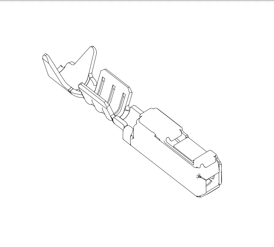 Engine ECU terminal 968221-1 tinned AMP male pin Tyco TYCO/TE automotive connector