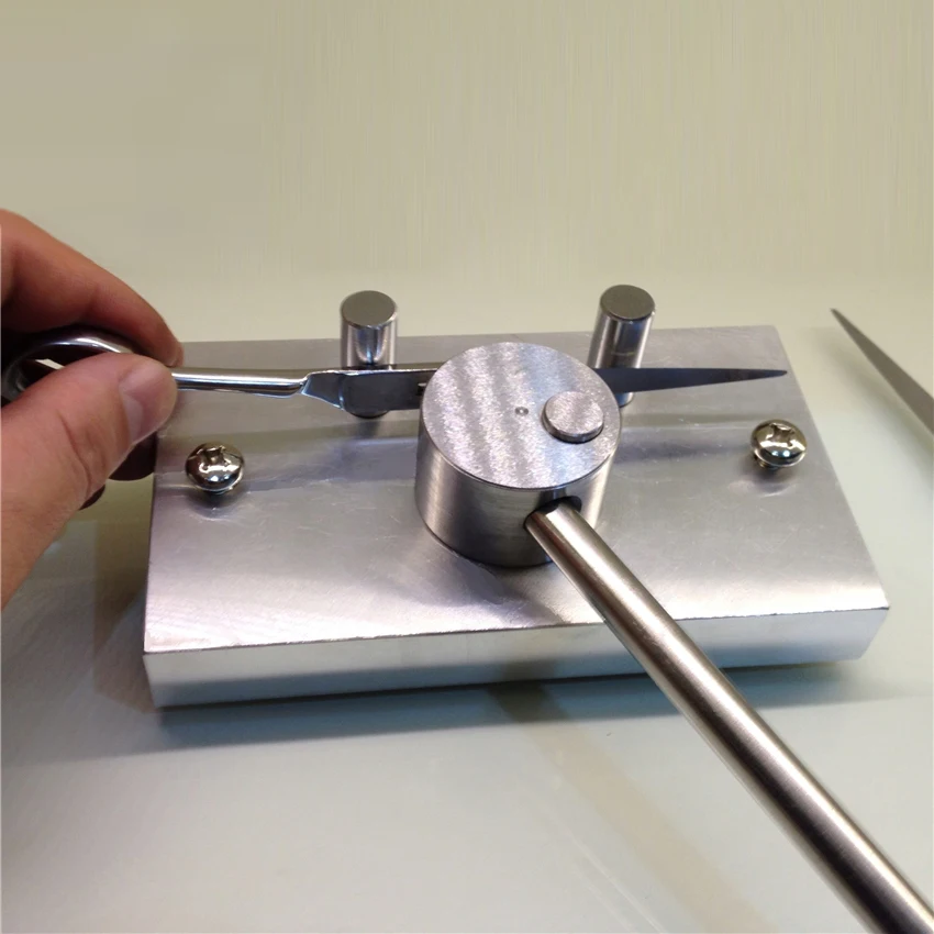 Diy Tesoura Corrector Arco Tesoura Máquina de Torção Manual Tesoura Barbeiro Ferramenta de Reparo Arco Ajustador Redondo Radian Corrector
