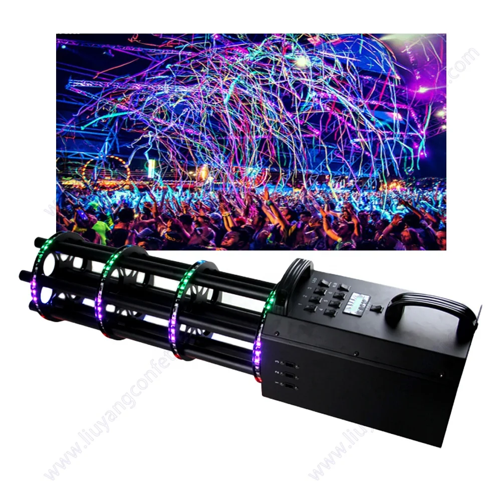 Dj Shooter Party Cannon Co2 Canon Wedding Led Toy Balloon Stage Paper Boom Wholesale Spray Electric Streamer Confetti Guns