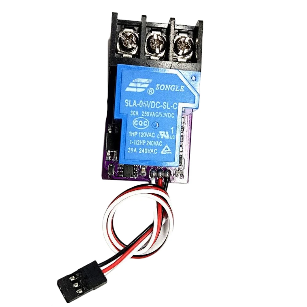 

Модуль реле RC PWM 30A, 1-канальный электронный релейный переключатель, 5В приемник с LED-индикатором для радиоуправляемых моделей самолетов