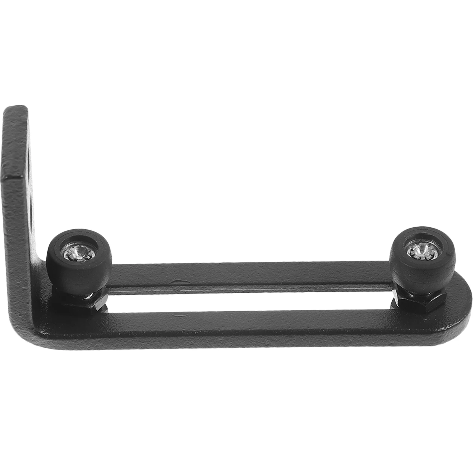 

Barn Door Floor Guide with Double Wheel Stopper for Sliding Doors Heavy Duty Carbon Steel Door Hardware Hardware