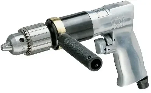 Ingersoll Rand 7803RA 1/2” Reversible Pneumatic Air Drill, Heavy Duty, 400 RPM, Variable Speed Throttle, 5HP Motor,Quick Reverse