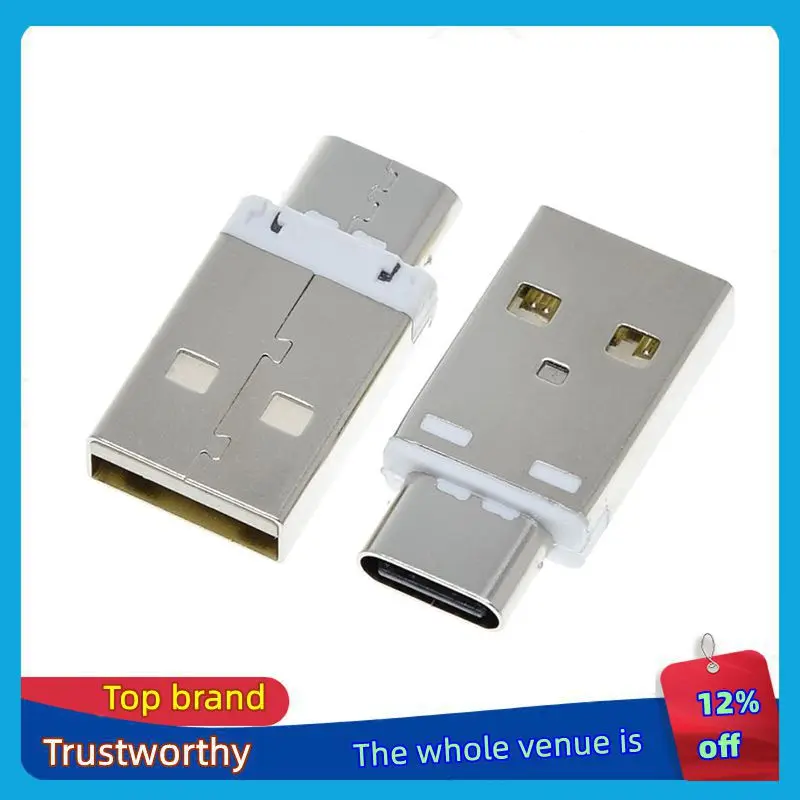 TZT 5A Mini USB Converter Male Type a to Female Type-C USB 3.1 Plug Connector with QC4.0 QC3.0 PD for Mobile Phone Charging