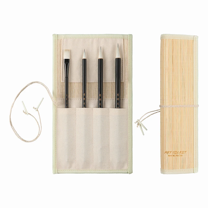 Artsecret New Goat Hair 4/pcs BW-321 Brush Set Landscape Painting Ink Painting Artist Professional Supplies