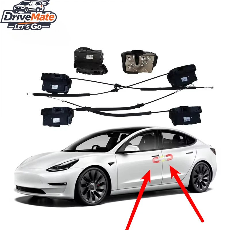 

Electric Suction Door Anti Pinch Automatic Soft Close Vacuum Soft Door Closure for Tesla Model 3/Y/S Door Magnet Soft Close