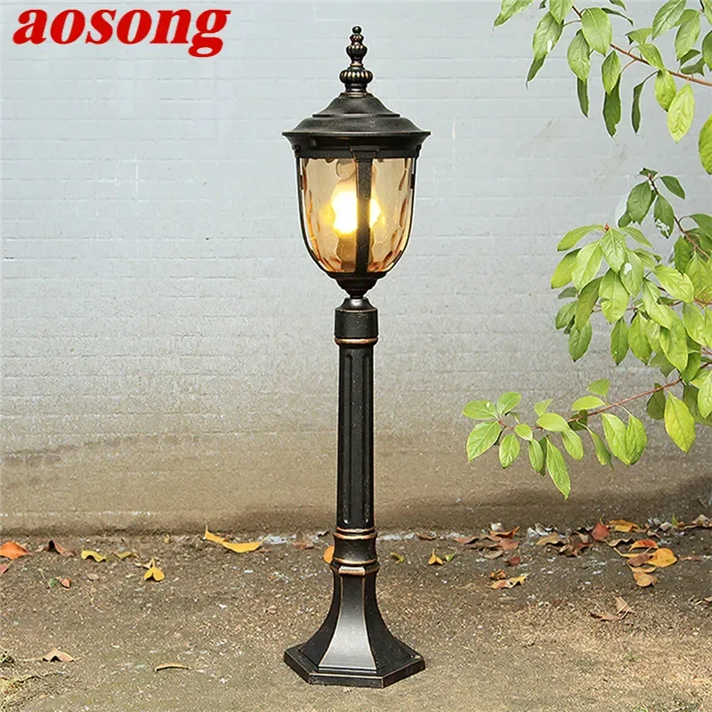 

AOSONG Contemporary Outdoor Lawn Lamp LED Electric Waterproof Villa Garden Courtyard District Residential Quarters Lawn Lamp ﻿