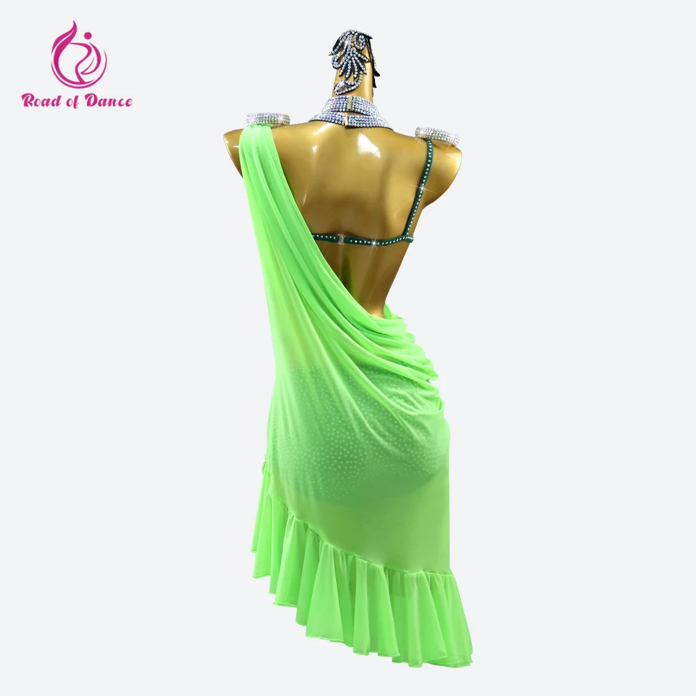 Latin Dress Women Competition Prom Evening Dance Suit Girls Sexy Skirt Ballroom Clothes Female Stage Sport Samba Parties Costume