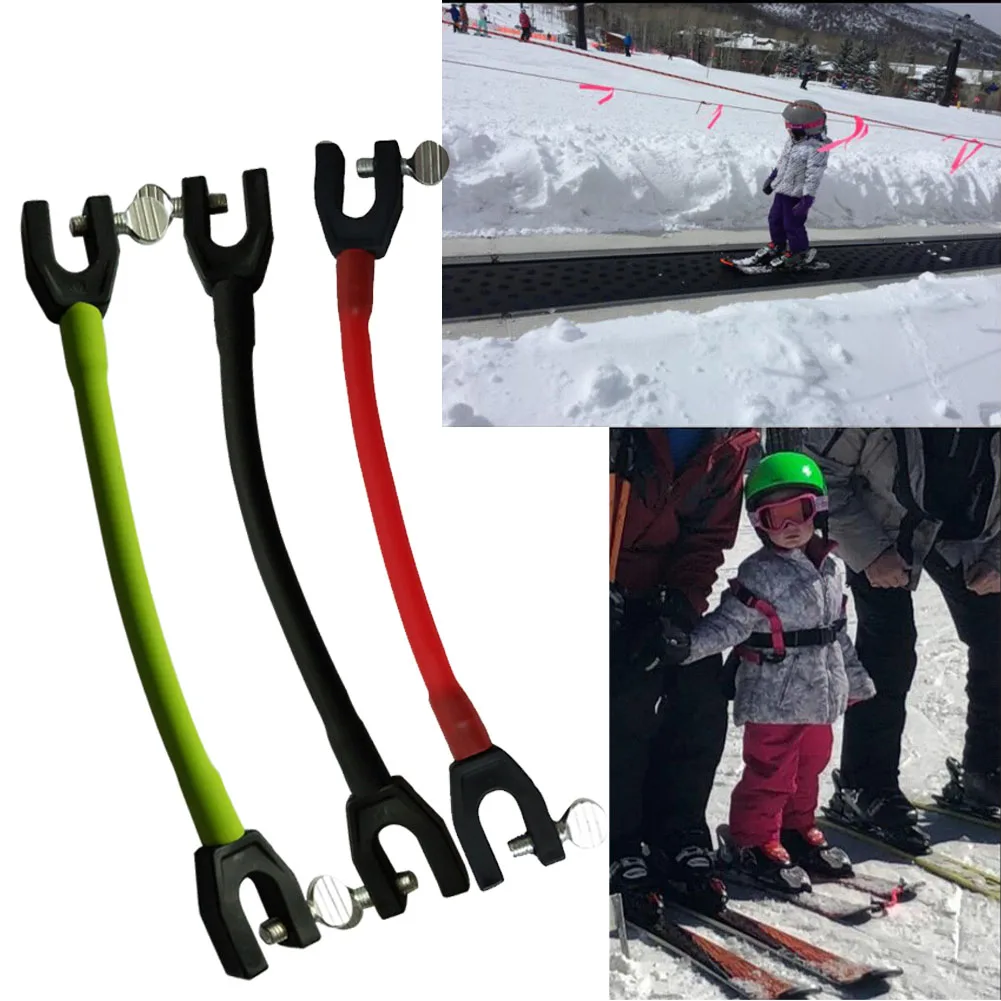 Training Outdoor Protection Easy Wedge Removable Sports Kids Beginner Ski Tip Connector Control Speed Latex Elastic Clip Winter