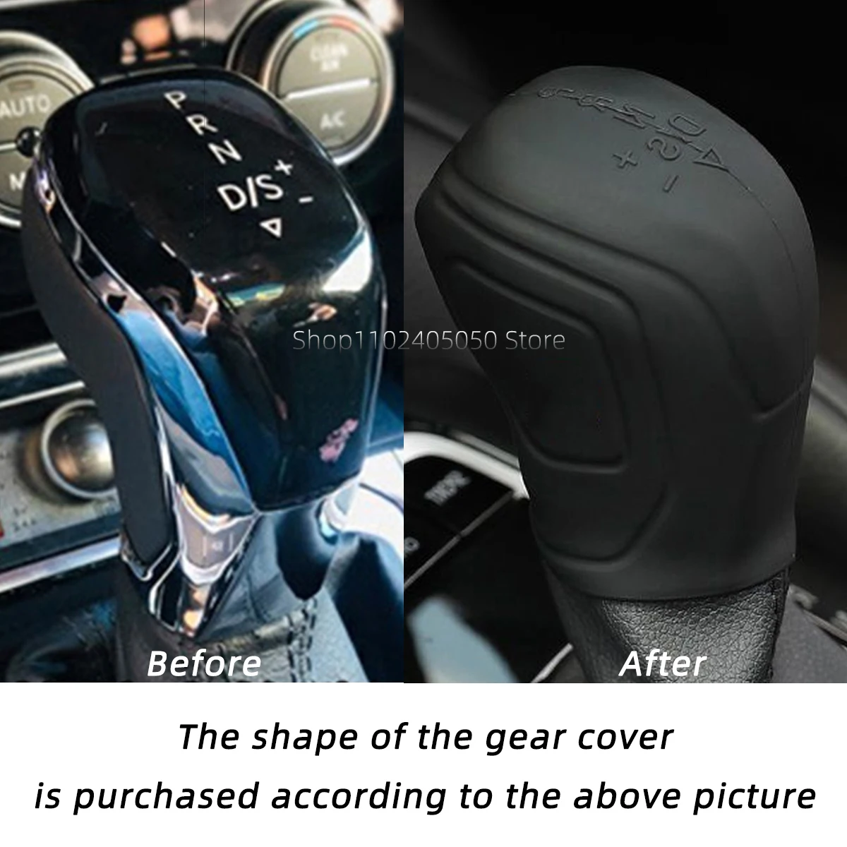 Car Gear Shift Knob Cover for VW Passat CC Sagitar Magotan Golf T-ROC Tange Lavida Bora Touran Santana Jetta Polo Skoda Octavia