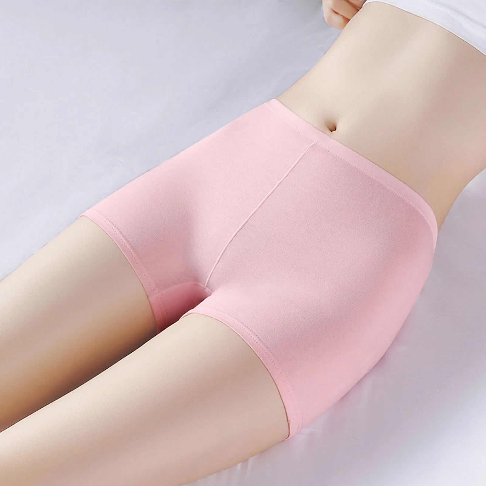 Pantaloni corti di sicurezza senza cuciture in morbido cotone da donna pantaloncini estivi sotto la gonna biancheria intima traspirante in seta di ghiaccio modale