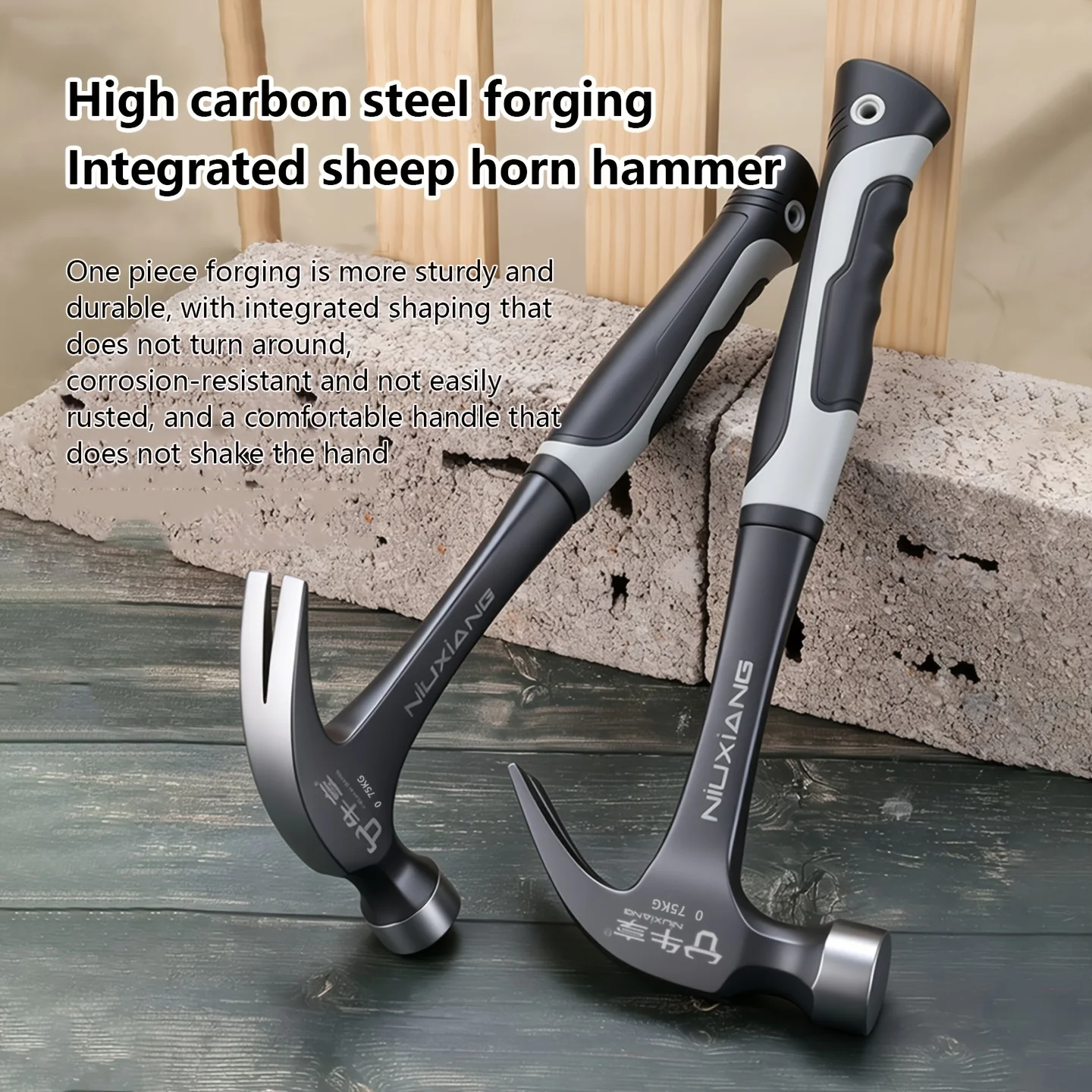 Multifunction Non-slip Shockproof Steel Hammer Hand Tool Magnetic Claw Hammer for Woodworking Automatic Nail Suction Hammer