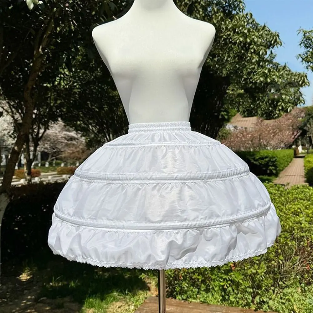 Fashion 45cm Petticoat White Lolita Ball Gown Petticoats JK Cosplay Flower Dress Accessories image 5